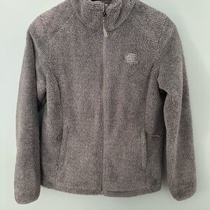 The North Face Gray Plush Fleece Coat: Jacket winter/Medium